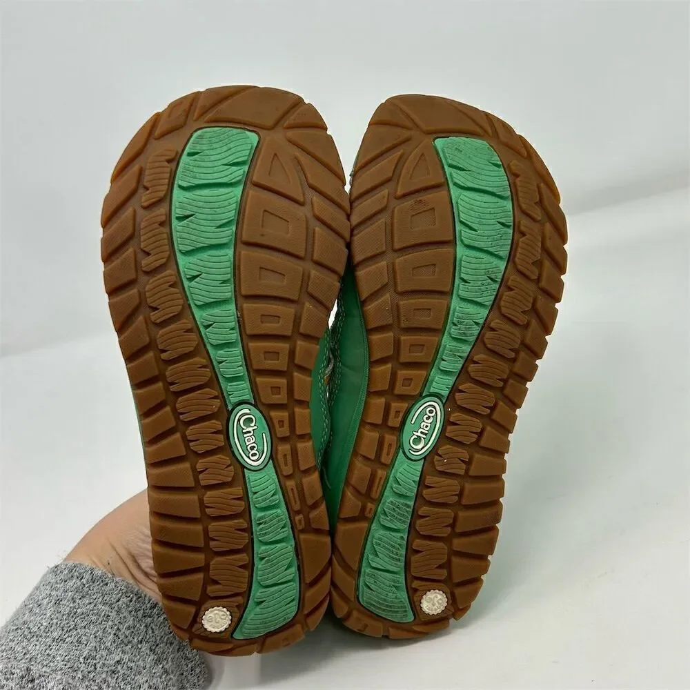 Chaco Kids' Waterproof Hiking Sandals Bright Green Size 4 Closed Toe Summer